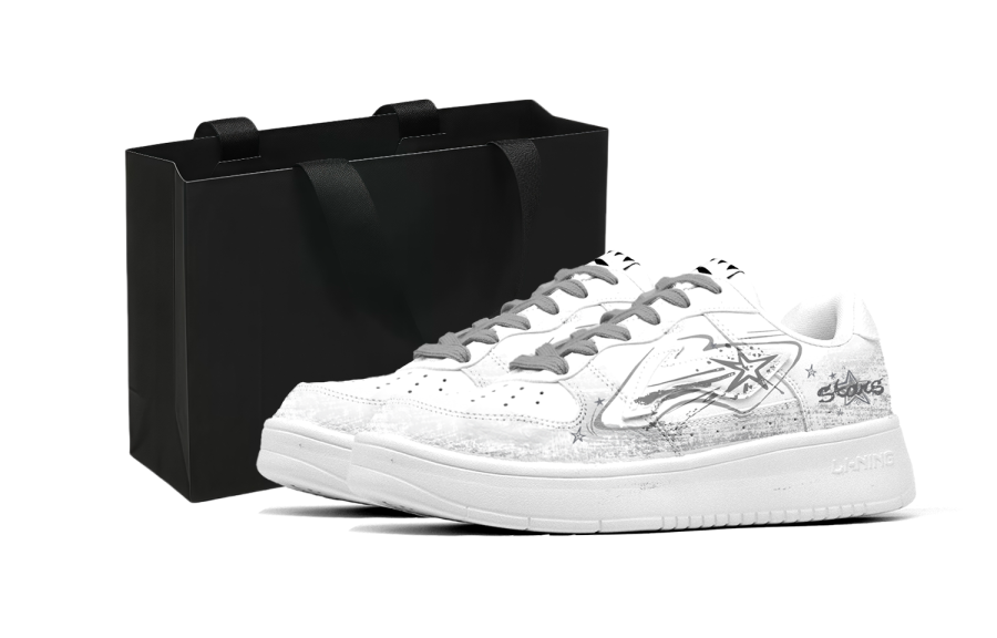 Li-Ning Li Ning Floating Boat Skateboard Shoes Men's Low Top White/Gray