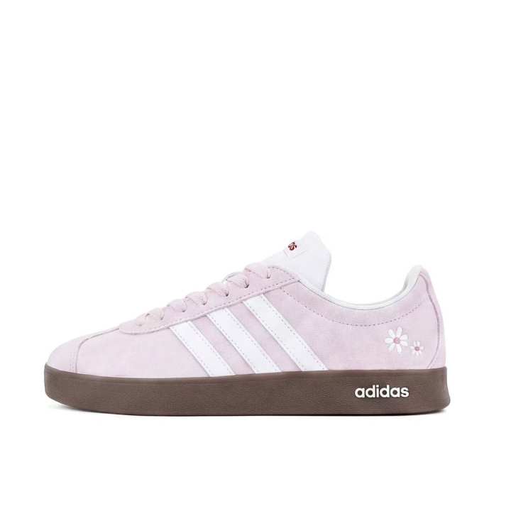 Adidas Adidas Vl Court Classic German Army Trainers Unisex Low Top White/Pink