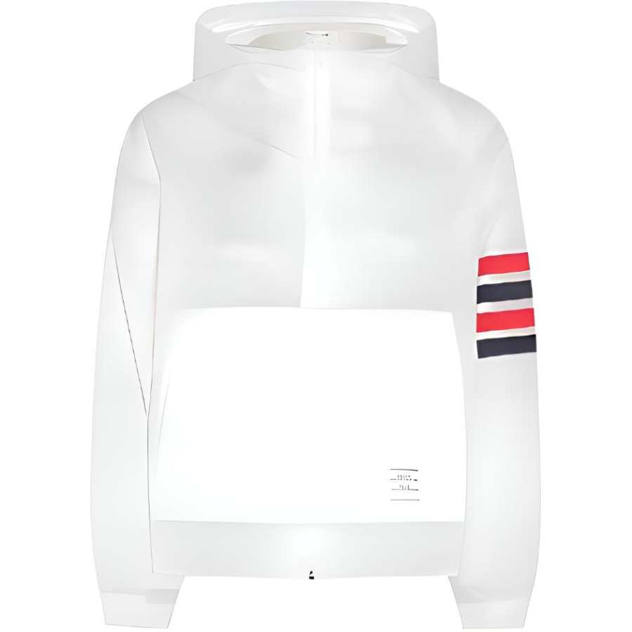 THOM BROWNE THOM BROWNE 4 Bar Stripe Detailed Hooded Jacket