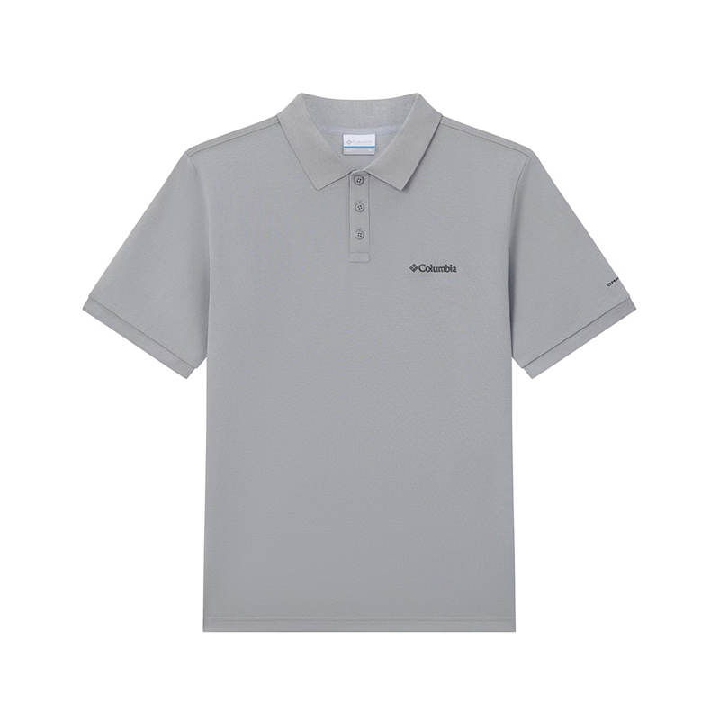 Columbia Polo Shirts Men's 039 Minimalist Gray Lapel Moderate Straight Fit