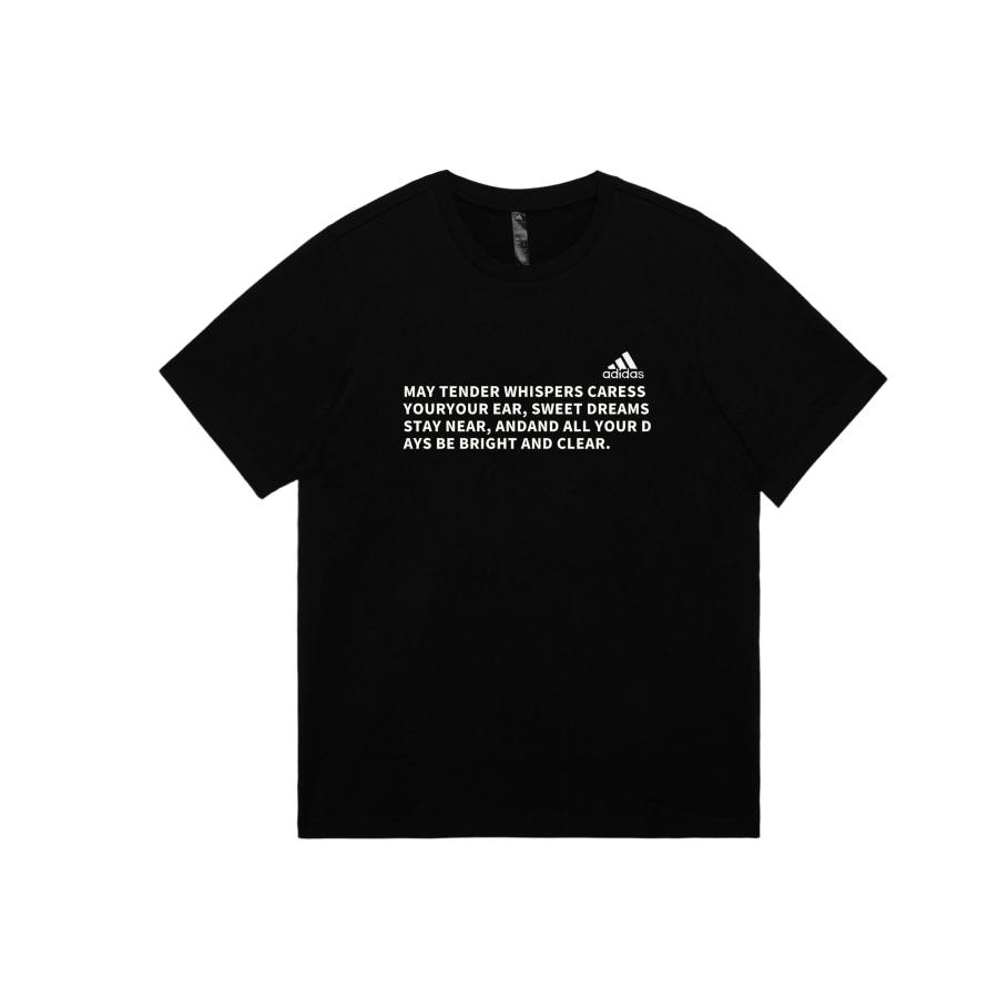 Adidas Adidas MUST HAVES T Shirts Unisex Black Crew Neck Moderate