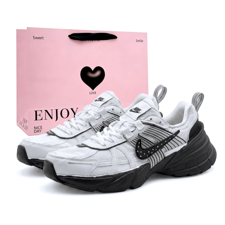 Nike Nike V2K Run Running Shoes Women's Low Top Black/White