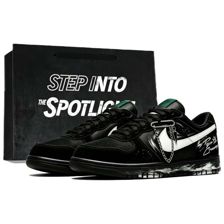 Nike Nike Big Skateboard Shoes Unisex Low Top Black White