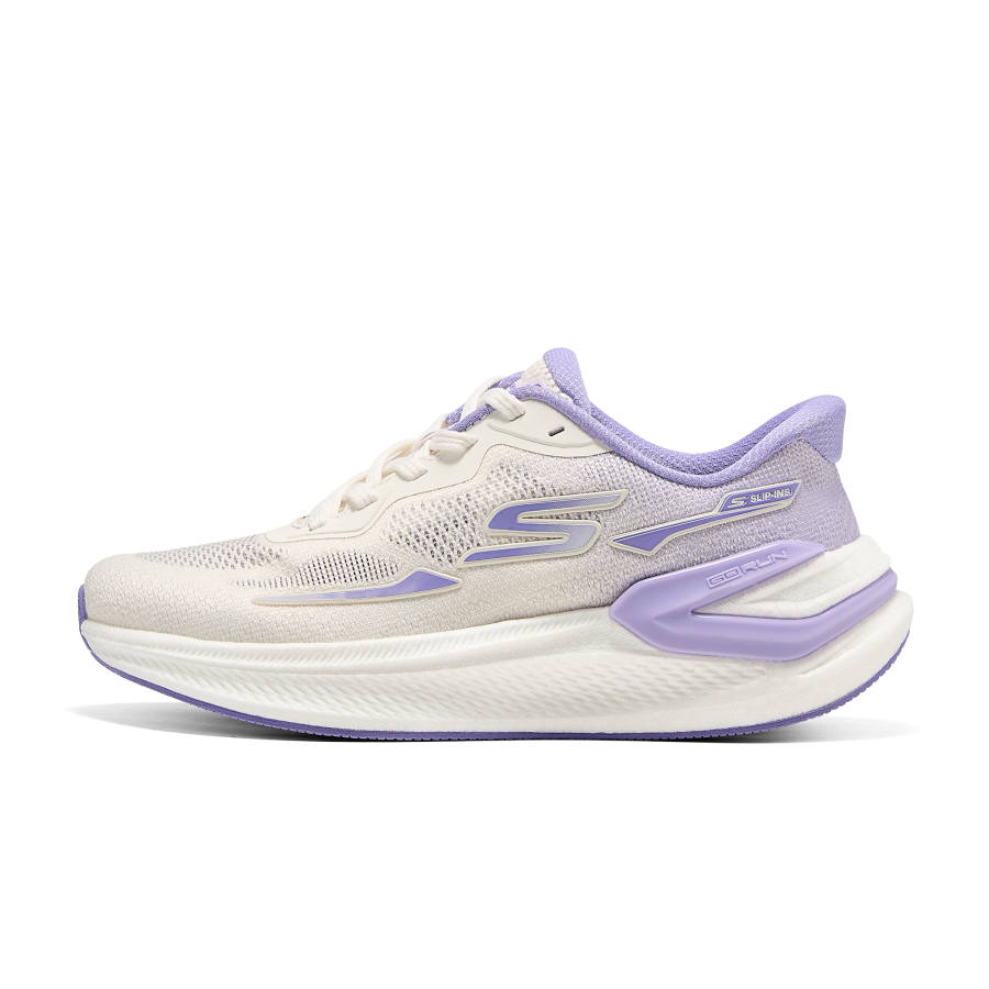 Skechers Mesh Running Shoes Women's White Purple