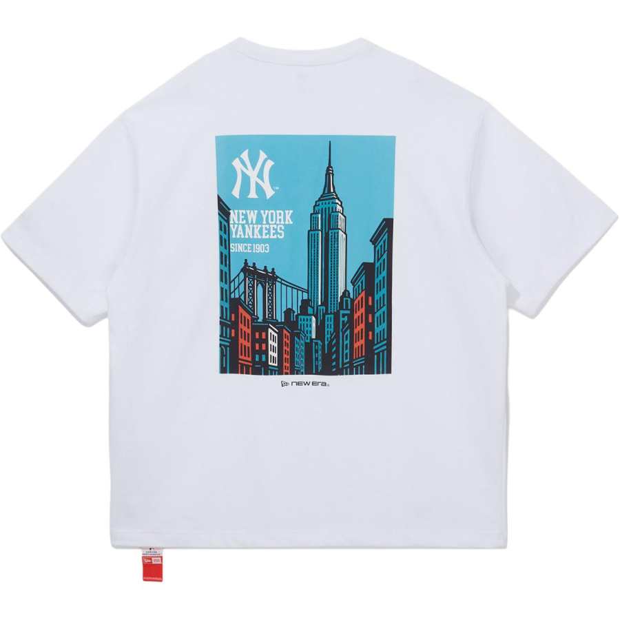 New Era T Shirts Unisex White Crew Neck Moderate