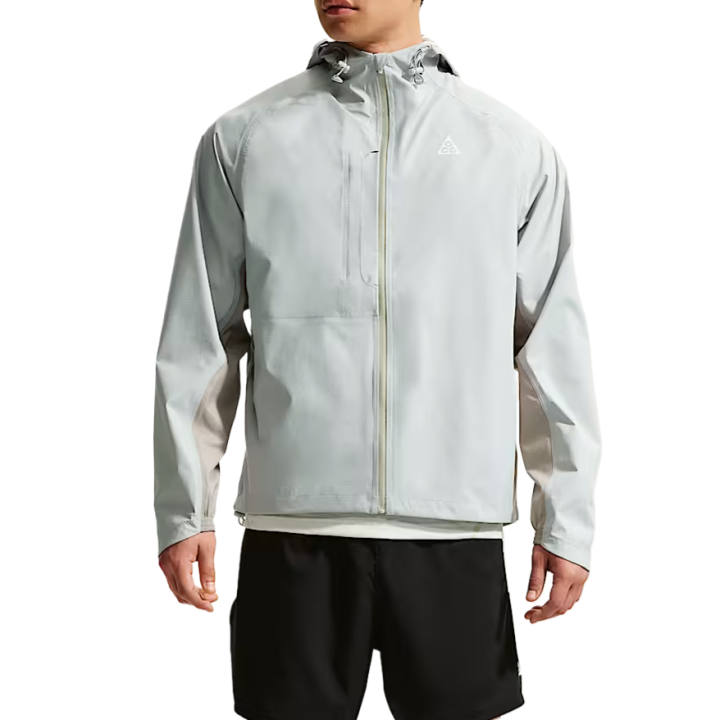Nike Nike Windbreaker Jackets Men's Mist Gray/Mountain White Hooded Non Detachable Moderate