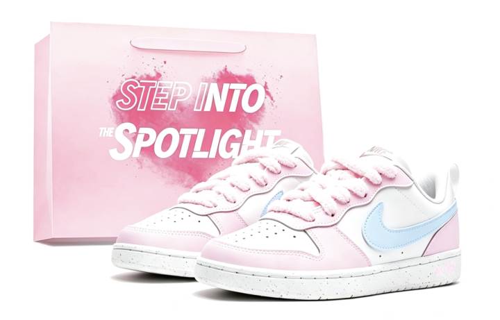 Nike Nike Court Borough Leather Low top Skateboard Shoes Women's Pink