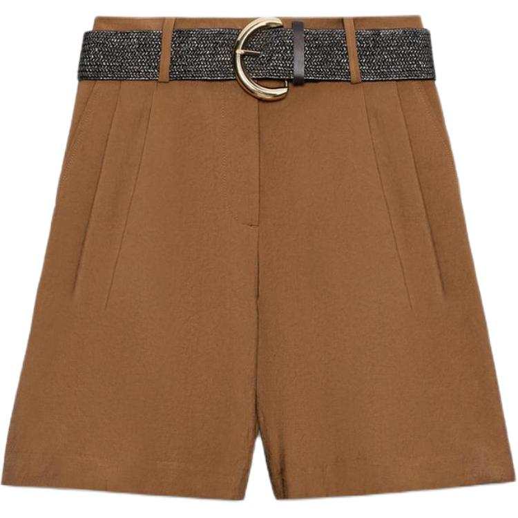 ZARA Casual Shorts Women's Light Brown