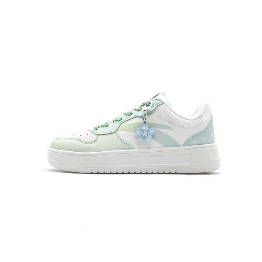 ANTA Easy Skateboard Shoes Women's Low Top Green/Blue