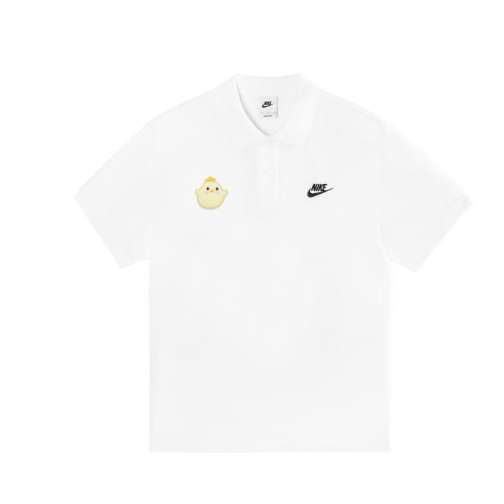 Nike Nike Sportswear Polo Shirts Men's White Polo Collar Moderate Straight Fit