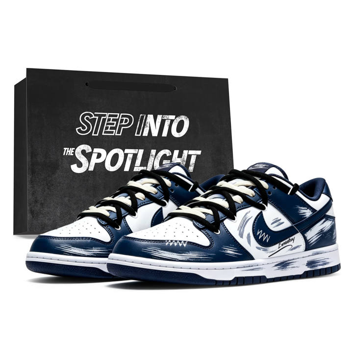 Nike Nike Dunk Skateboard Shoes Unisex Low Top Dark Blue