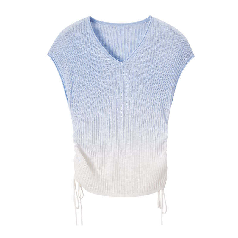 XIANGYING Knitwear Women's V Neck Thin