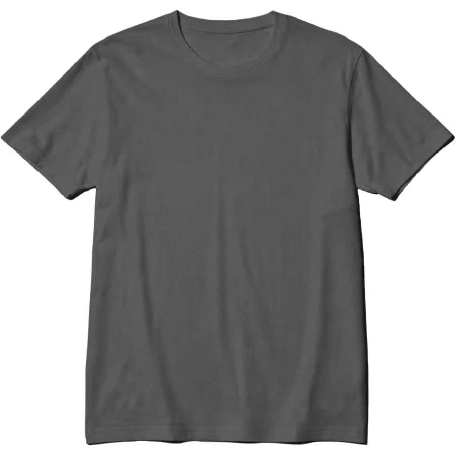 UNIQLO T Shirts Men's Gray Crew Neck