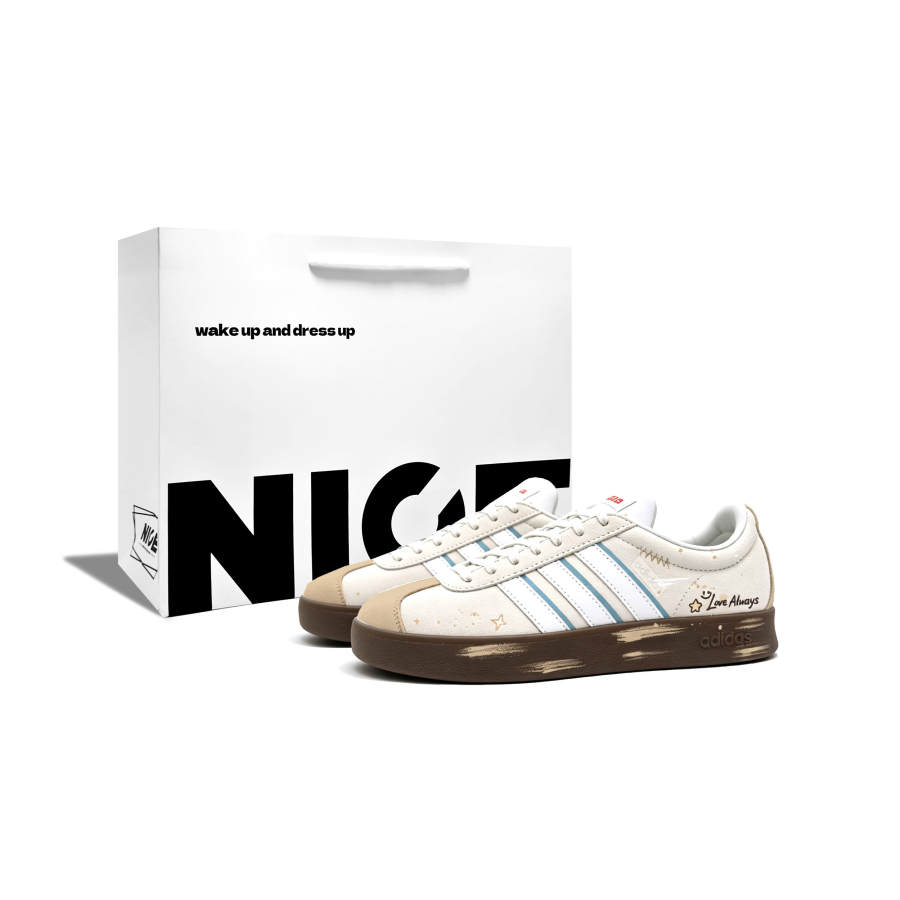 Adidas Adidas VL COURT 2.0 Skateboard Shoes Unisex Low Top White