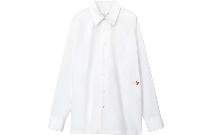 Alexander Wang T By Alexander Wang Logo Embroidered Buttoned Shirt