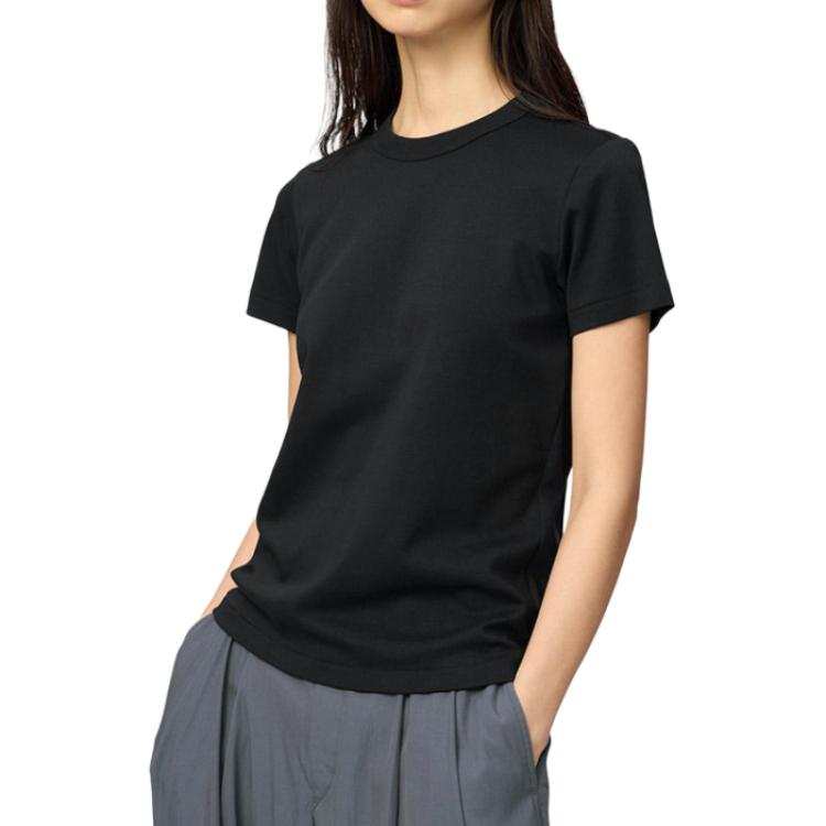 UNIQLO T Shirts Women's Black Crew Neck