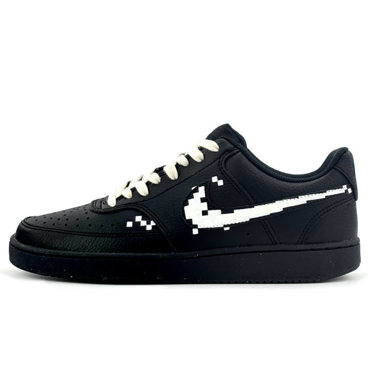 Nike Nike Court Vision Low Skateboard Shoes Unisex Low Top Black/White