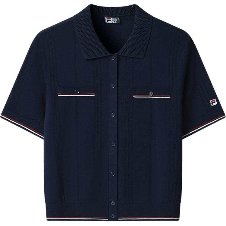 FILA Polo Shirts Women's Polo Collar Thin Straight Fit