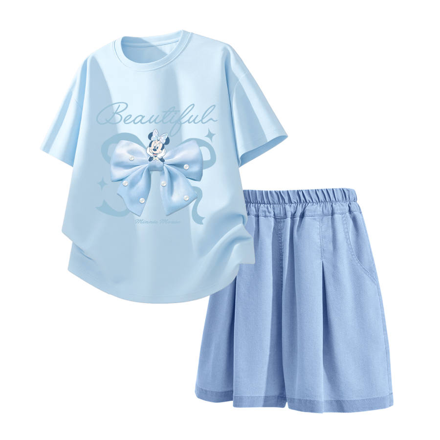 Disney Kids Casual Sportswear Crew Neck Thin Stretch