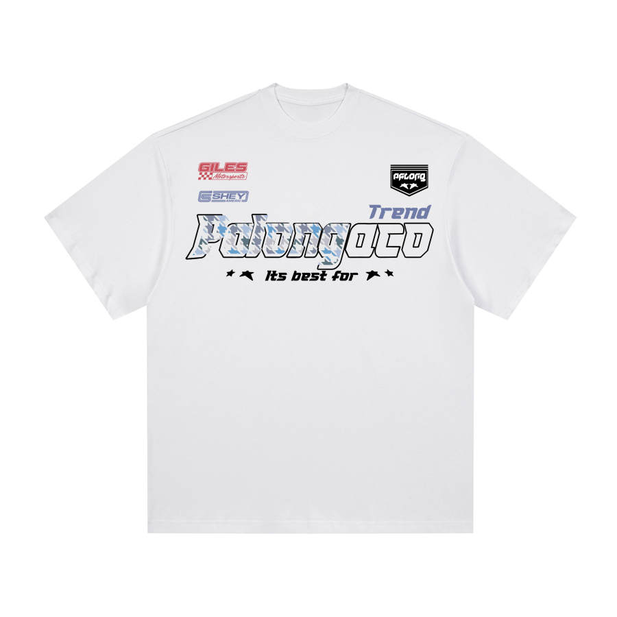 PAL ONGACO T Shirts Unisex White Crew Neck Moderate