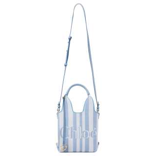 Chloé Chloe Cotton Shoulder Bag, Crossbody Bag, Handbag Mini Women's Blue
