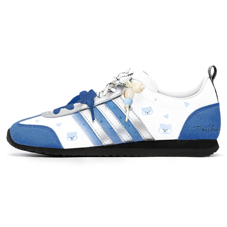Adidas Adidas VS JOG 2.0 German Army Trainers Unisex Low Top White/Blue/Silver