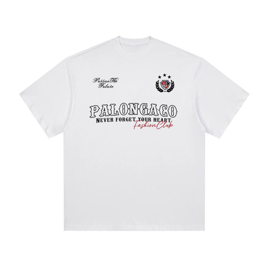 PAL ONGACO T Shirts Unisex White Crew Neck Moderate