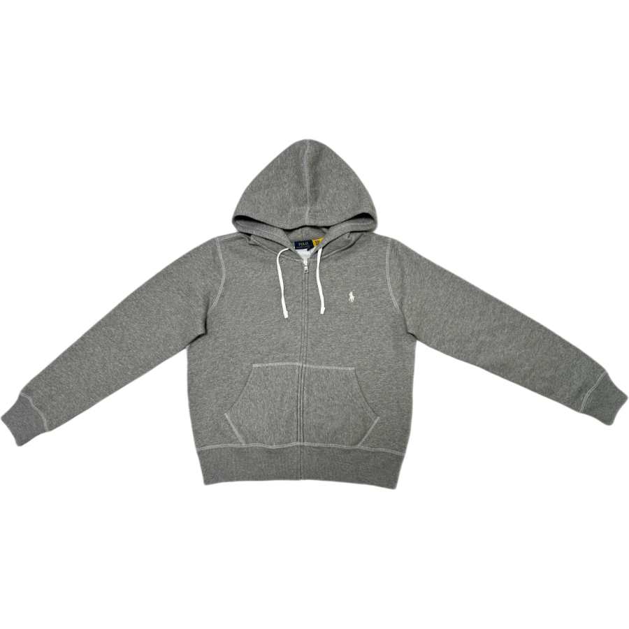 Polo Ralph Lauren Sweatshirts Women's Gray Hooded Non Detachable Moderate Straight Fit