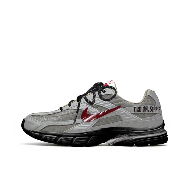 Nike Nike Initiator Running Shoes Unisex Low Top Gray Black Red Multicolor