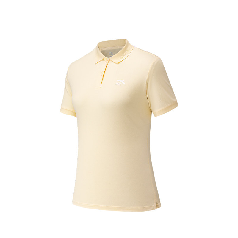 ANTA Life Collection Polo Shirts Women's Halo Yellow Polo Collar Moderate Straight Fit