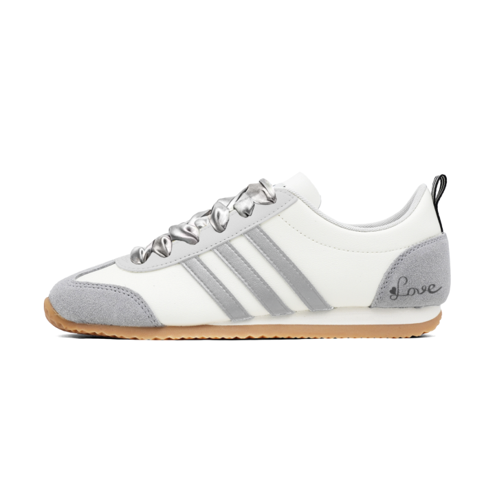 Adidas Adidas VS JOG 2.0 German Army Trainers Unisex Low Top White Gray & Silver Multicolor