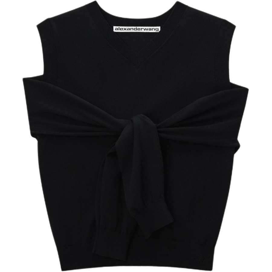 Alexander Wang Tank Tops Women's Black V Neck Other
