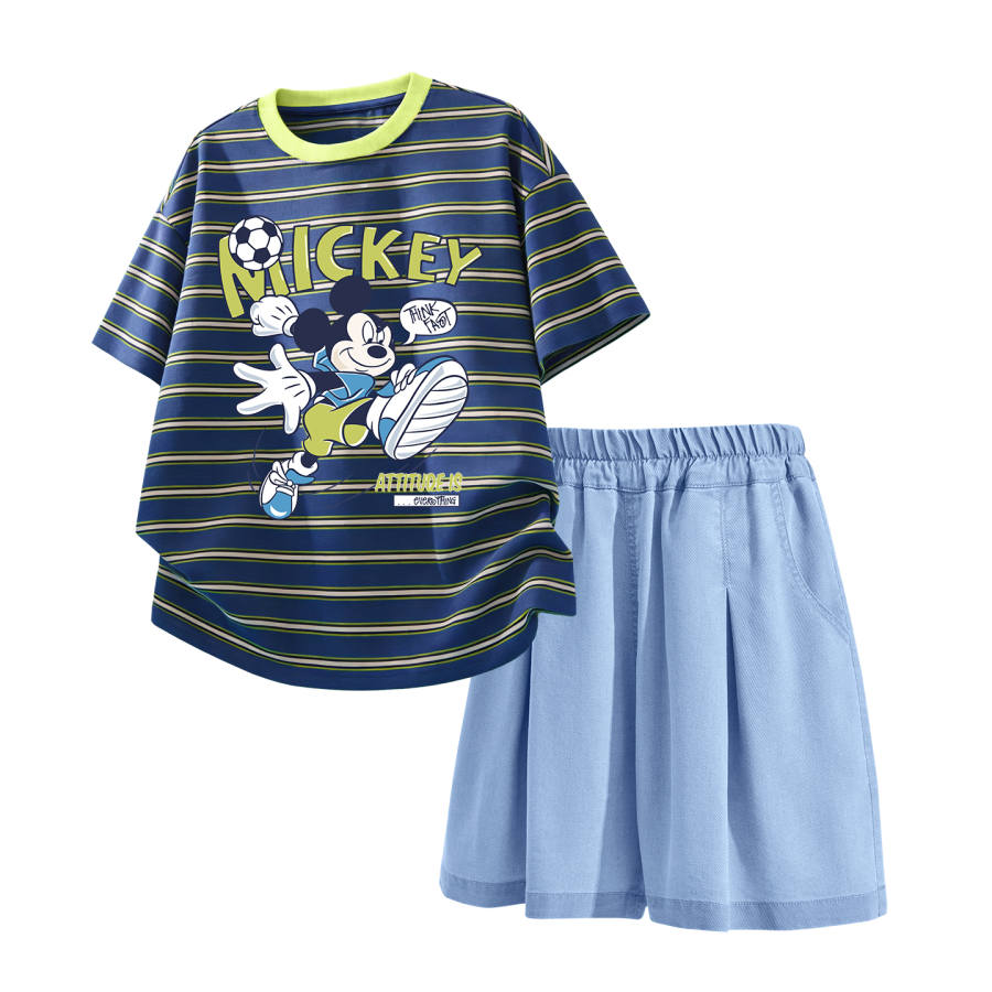Disney Kids Casual Sportswear Crew Neck Thin Stretch