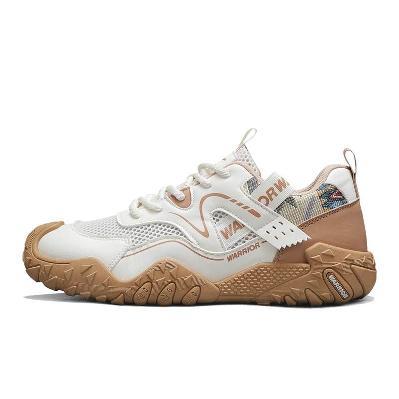 WARRIOR WARRIOR Casual Shoes Men's Low Top Beige/Brown