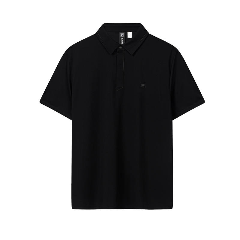 FILA F.C. Polo Shirts Men's Pitch Black Polo Collar Moderate Straight Fit