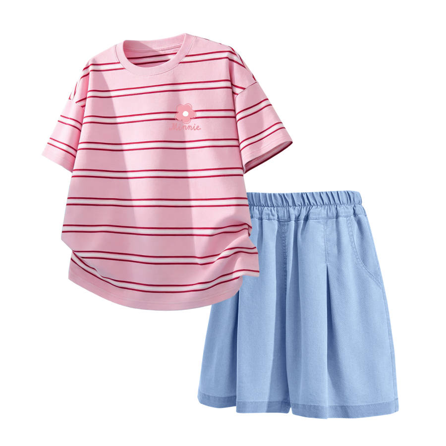Disney Kids Casual Sportswear Crew Neck Thin Stretch