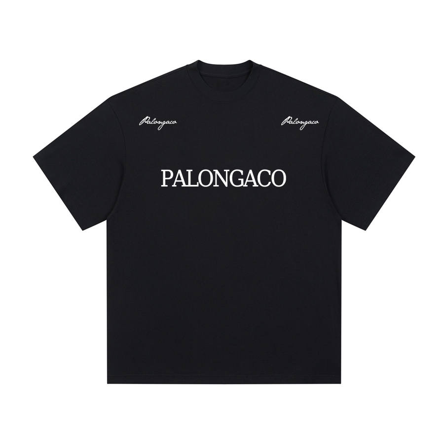 PAL ONGACO T Shirts Unisex Black Crew Neck Moderate