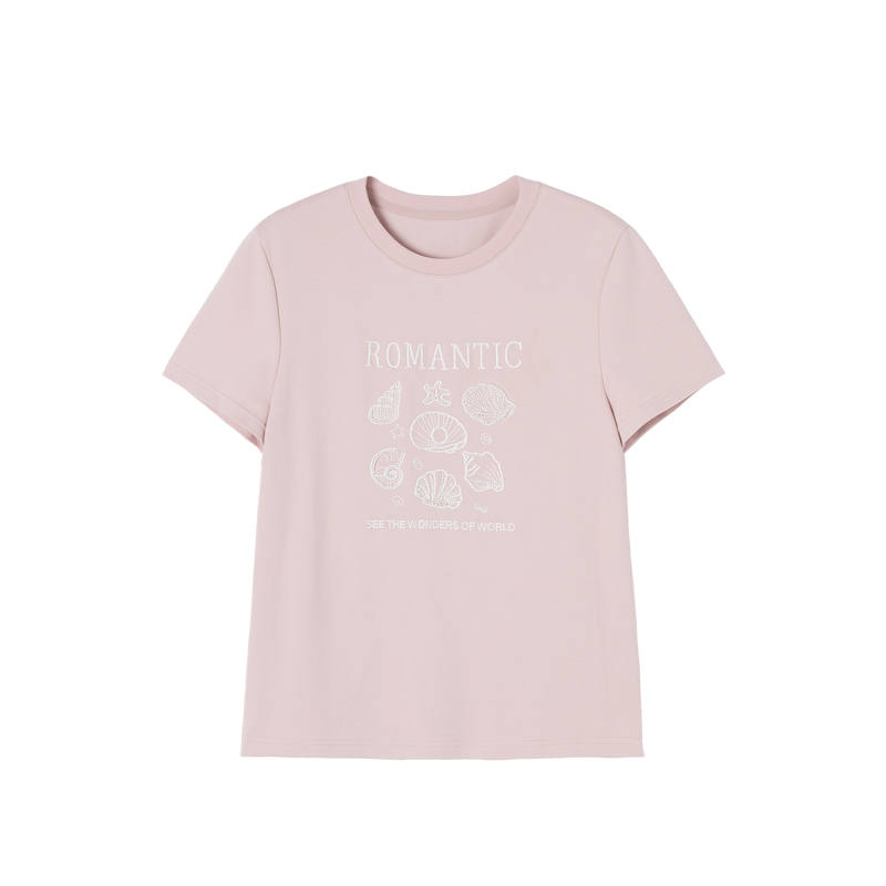XIANGYING T Shirts Women's Crew Neck Moderate