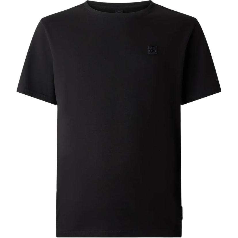 Moose Knuckles T Shirts Men's Black Crew Neck Moderate Straight Fit