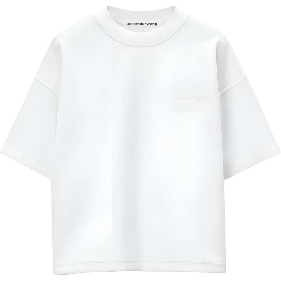 Alexander Wang Logo embossed Cotton T shirt