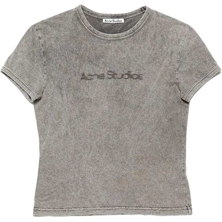 Acne Studios Acne Studios T Shirts Unisex Faded Gray Crew Neck