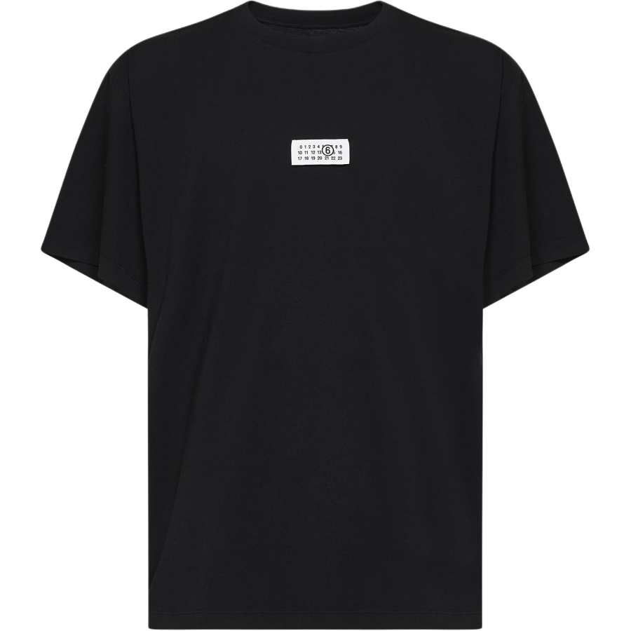 MM6 Maison Margiela T Shirts Unisex Black Crew Neck