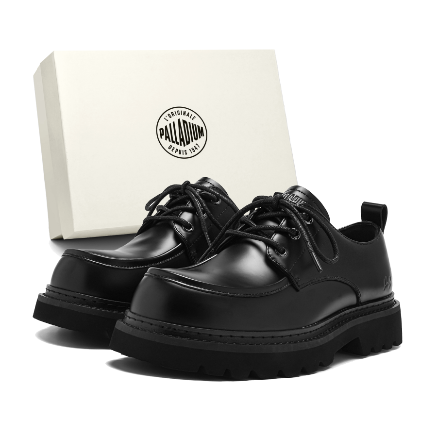 Palladium Loafers Unisex Black/Yellow Brown/Light Khaki