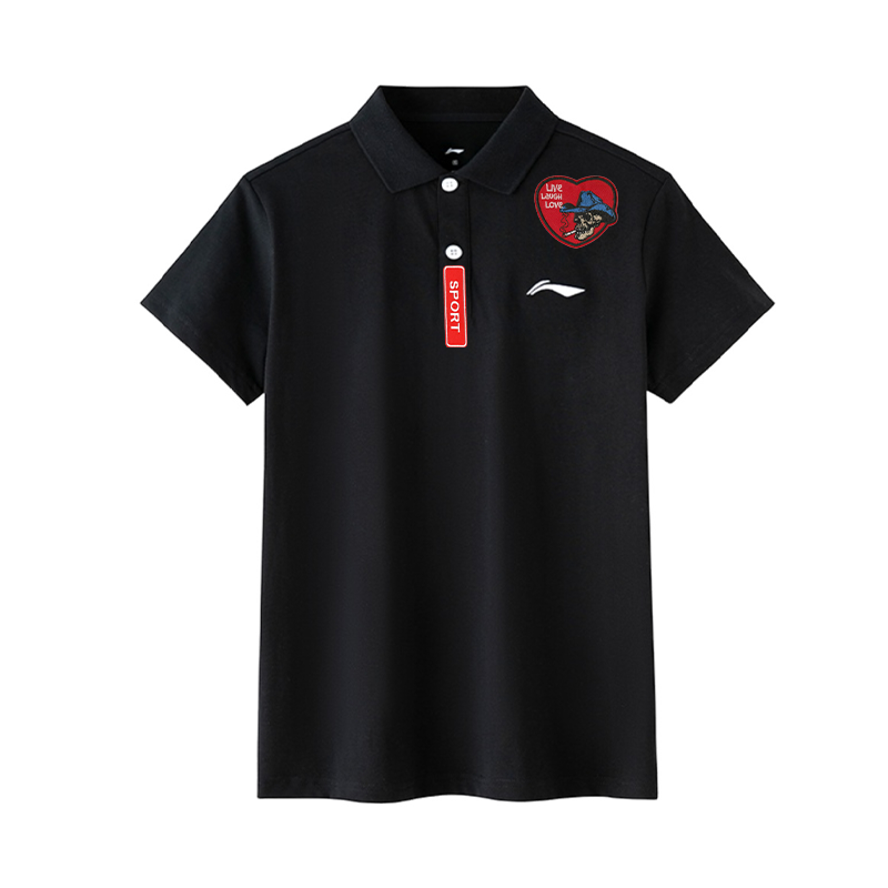 Li-Ning Li Ning Polo Shirt Unisex Black