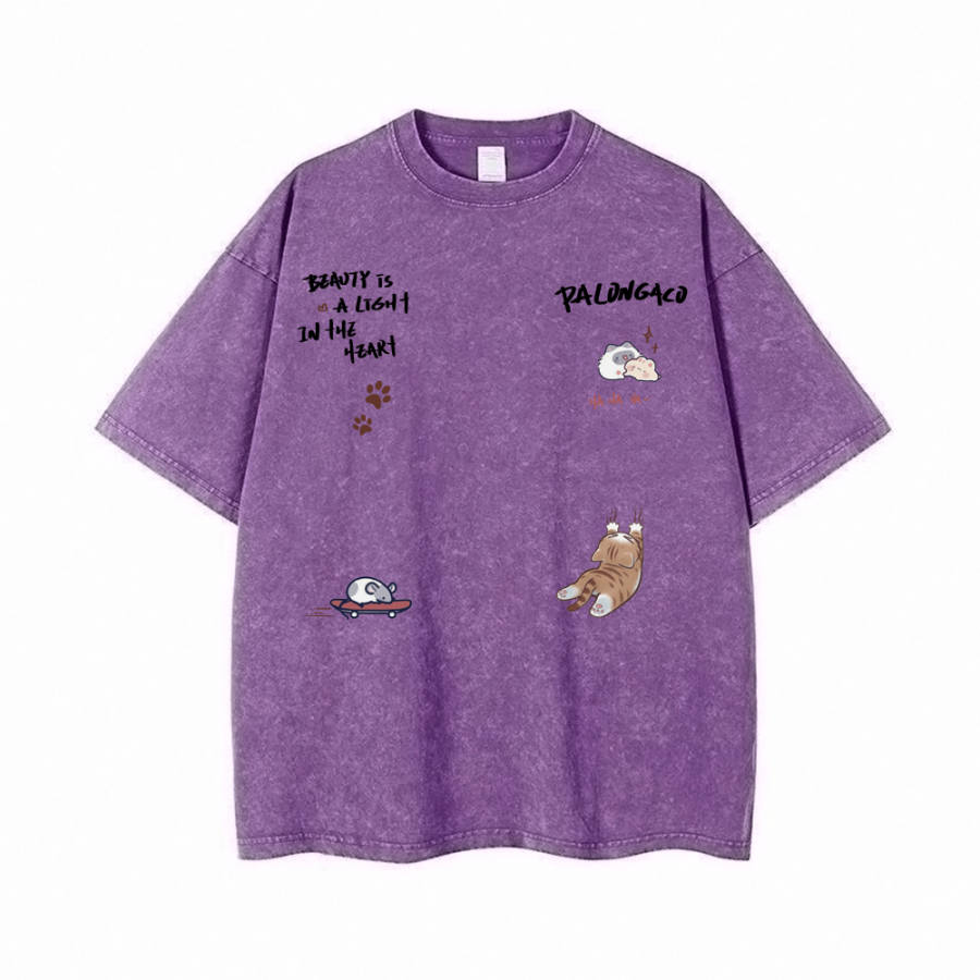 PAL ONGACO T Shirts Unisex Purple Crew Neck