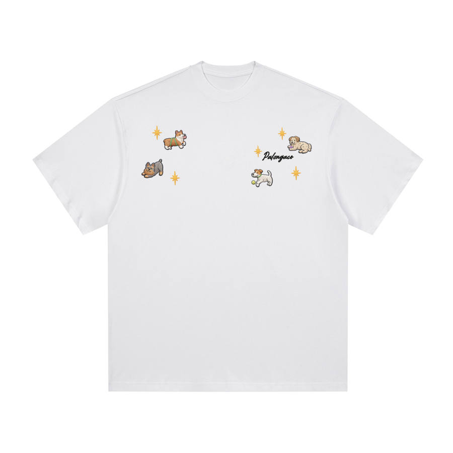 PAL ONGACO T Shirts Unisex White Crew Neck Moderate