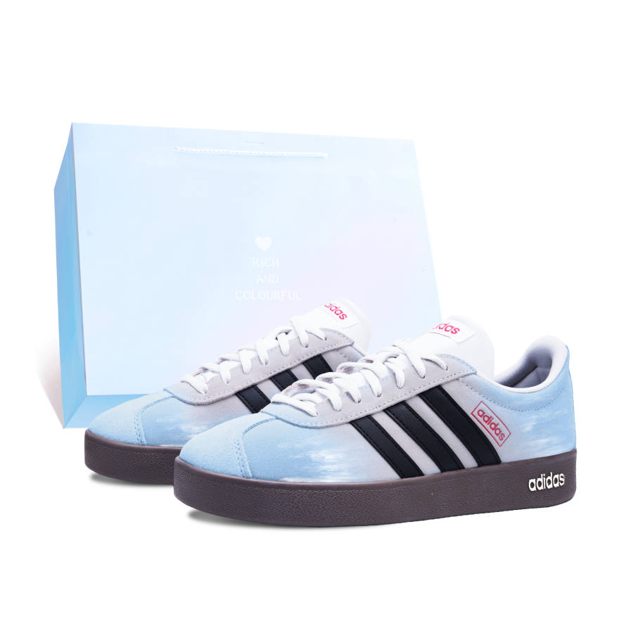 Adidas Adidas Vl Court Classic German Army Trainers Unisex Low Top Blue/Gray/White/Black
