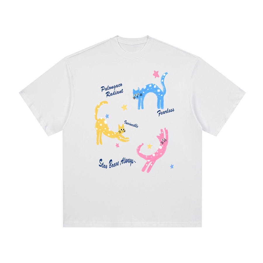 PAL ONGACO T Shirts Unisex White Crew Neck Moderate