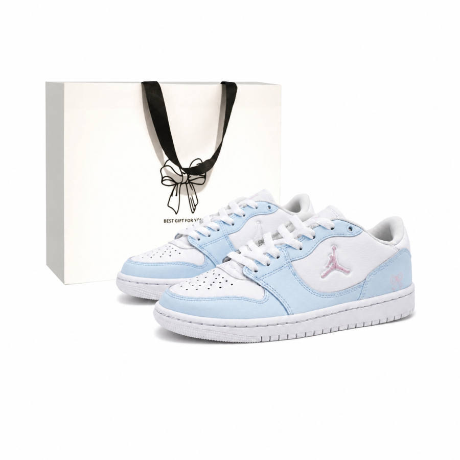 Jordan Jordan COURT CONNECT Blueberry Milk Foam Low top Kids' Skateboarding Shoes Blue Pink Unisex