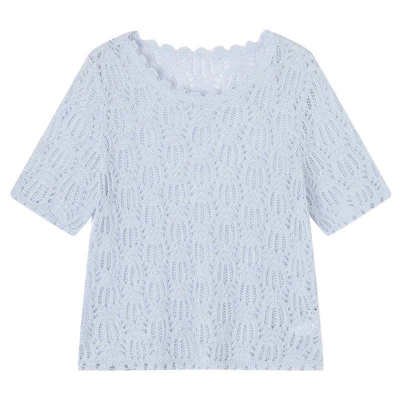XIANGYING Knitwear Women's Crew Neck Thin